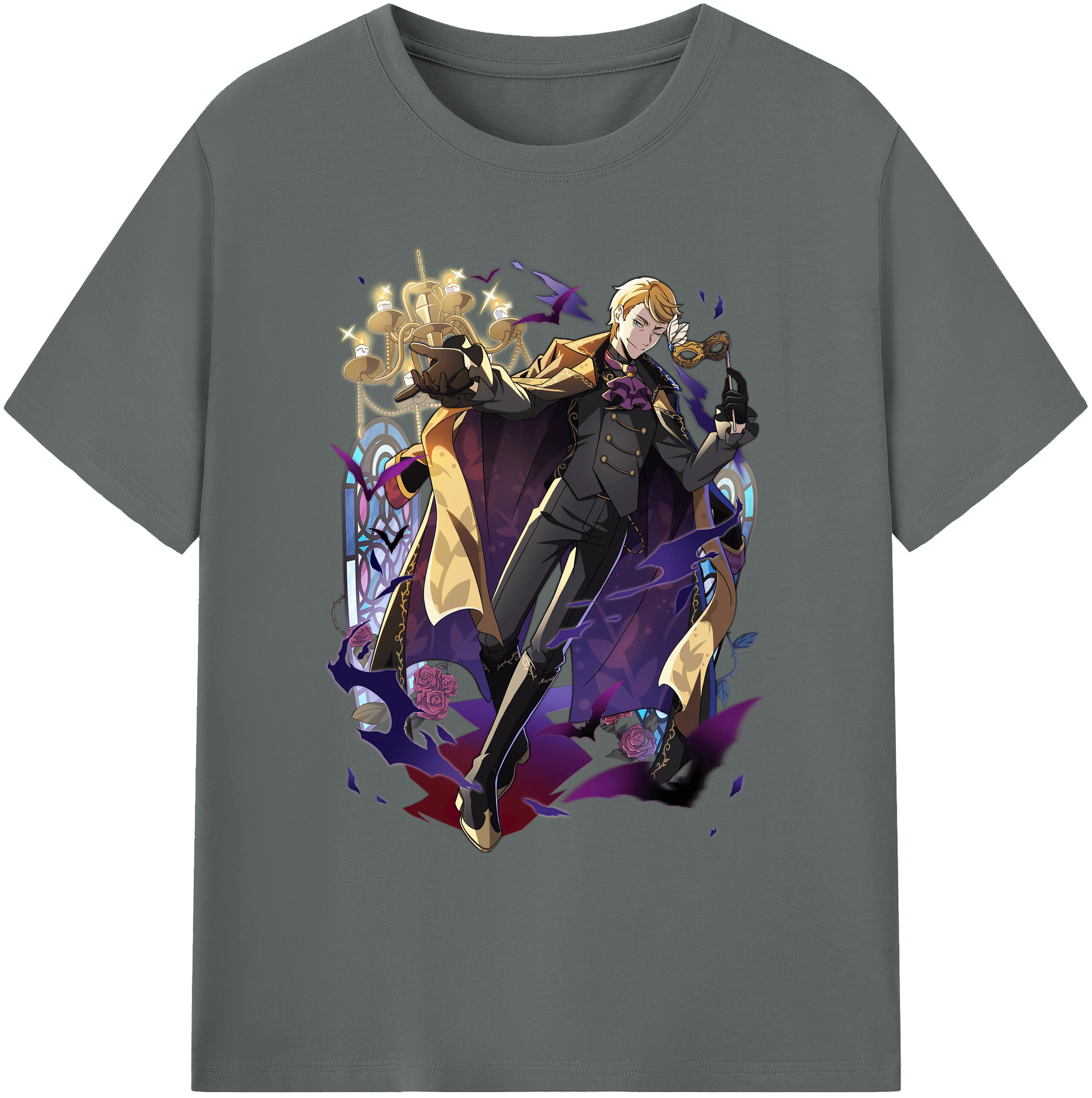 （画像用） 文豪ストレイドッグス Bungo Stray Dogs 綿100％ メンズ半袖Tシャツ｜肌触りやわらか＆通気性
